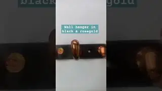 Bosco wall hanger in black & rosegold#diyhardware #doors #diy #stainlesssteel  #wallhangers
