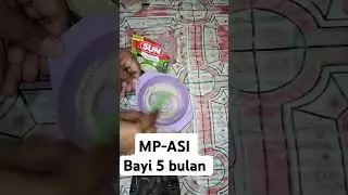 Bayi 5 bulan MPASI pakai bubur sun #mpasi #bayi5bulan #trendingshorts #bubursun #bayicare babyboy