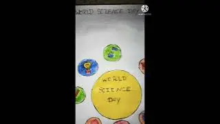 world science day drawing 🧪🧑&zwj;🔬 #shorts #drawing