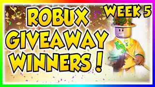 ROBUX GIVEAWAY WINNERS - WEEK 5 | SIERRAFIVEGAMING