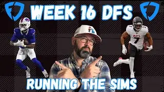 Стратегия и выбор игроков для NFL DFS на 16-й неделе на FanDuel | Запустите Sims с победителем Mi...