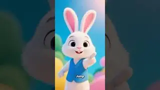 Jump, Drink, Sleep! 🐇 Learn English with Rabbit #funny #learning #rabbit