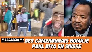 SCANDAL: Cameroonians INSULT Paul Biya in Switzerland outside his hotel
