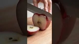 apple glass cutting #diy #disposableglass #glassfruitcutting  #asmr #aiasmr  #short