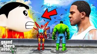 GTA 5 : Fight between Shinchan & Franklin | Franklin & Saved Avengers by Franklin in GTA 5 Tamil !