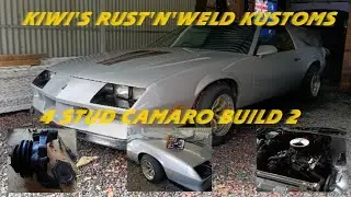 4 stud Camaro build 2 (walk around and water pump @KiwisRustnwelds 