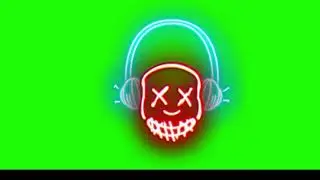 Intro Neon DJ Chromakey free