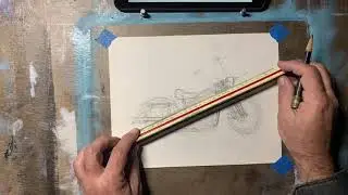 Time lapse sketch: My Father&rsquo;s Harley Knucklehead