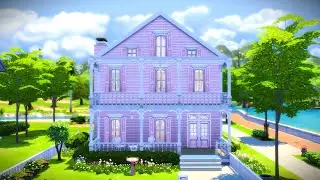 Pink Family House I The Sims 4 Stop Motion Build I No CC