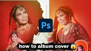 Wedding Album Cover Page Design Tutorial | Creative Photoshop Album Editing ||Photoshop 