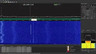 Nooelec RTL SDR v5, 20.28 metre end fed antenna. 