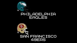 Philadelphia Eagles vs San Francisco 49ers Tecmo Recap