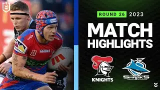 NRL Highlights | NRL 2023 | Knights v Sharks | Match Highlights