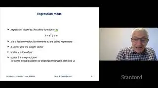 Stanford ENGR108: Introduction to Applied Linear Algebra | 2020 | Lecture 8-VMLS taylor approx & reg