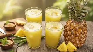 Fresh and Refreshing Pineapple Juice Recipe|Summer Special Drink|Ramzan Special Sharbat