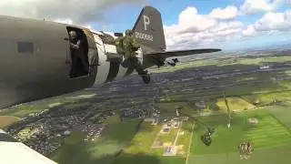 Fallskärmsjägarklubben hoppar i Normandie