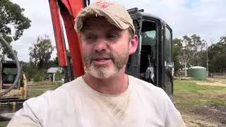 The Wall Day 3&hellip; Hemmsy pulls a hammy#diy #farm #retaining #fix