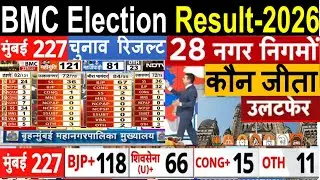 Mumbai BMC Elections 2026 Results Mumbai Civic Elections 2026 | 28 नगर निगम चुनाव रिजल्ट