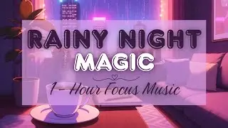 Cozy Lo-Fi Study Music &mdash; Rainy Night Magic | 1 Hour Focus