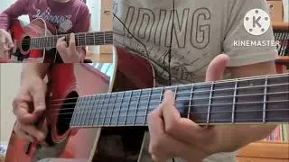 【Kaledon】アコギでロック／メタルリフを弾いてみる企画。なつかしのクサメタル【The New Kingdom】