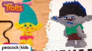 Trolls in 25,000 Dominoes! | TROLLS