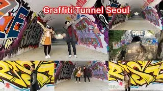 [4K] SEOUL KOREA | Sinchon Graffiti Tunnel | Goblin Scene 고블린 낙서 터널 장면 😂🇰🇷