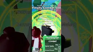Getting Combat Mastery to 600 #bloxfruit #shorts #combat600mastery