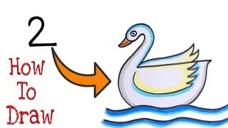 How to draw Swan from Number 2|| draw duck from 2|| Turn 2 to swan
