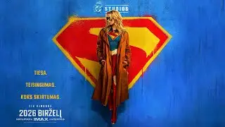 SUPERMERGINA / Supergirl - pirmasis oficialus filmo anonsas - kinuose 2026 m. vasarą