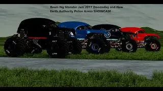 Beam Ng Monster Jam 2017 Doomsday and N E A Police Arena SHOWCASE