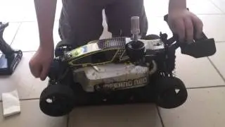 Rc verbrenner Auto mit starterbox starten
