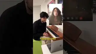 Mi sono finto ANCORA un principiante con una insegnante online #piano #prank #ddp80 #donnerartist