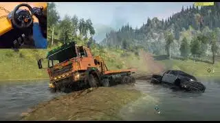 New 10x10 Truck with Realistic Physics and with a Secret Feature - Snowrunner I Logitech G29