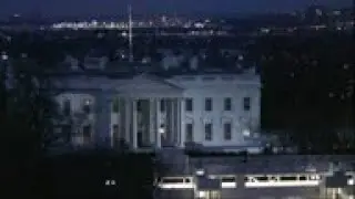 Timelapse footage of the White House at dawn