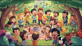 Motu Patlu Hindi Cartoon 🌳 Fun Picnic Party Adventure #kidssongs #ai #toddlerfun