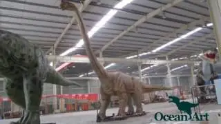 Animatronic Brachiosaurus made by Ocean Art
