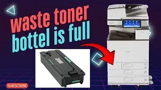 How to clean  waste toner bottel is full