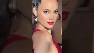 CATRIONA GRAY STUNNING MAKE UP AND LASHES. TOO BEAUTIFUL IN RED#trending