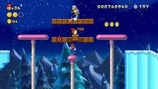 New Super Mario Bros. U Custom level: Snowshroom Fields