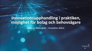 Innovationsupphandling i praktiken - m&ouml;jlighet f&ouml;r bolag och behovs&auml;gare