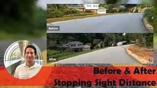 Before & After | Stopping Sight Distance Restriction in Horizontal Curve from Vegetation