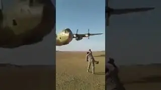 Dubai Prince Gold Military Plane Landing