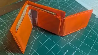 Making a lightweight nylon wallet with RFID blocking and flip out pocket
