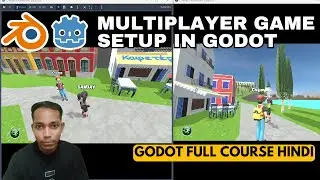 How to setup Multiplayer Game in Godot Hindi Tutorial