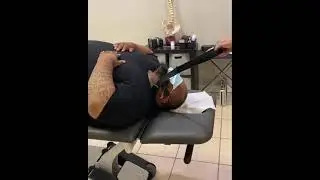 Big Man Gets Y-Strap - Chiropractic Adjustment