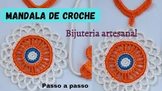 MANDALA DE CROCHE - COLAR - passo a passo
