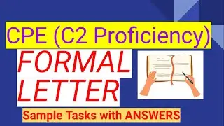 📓CPE - FORMAL LETTER SAMPLES & ANSWERS