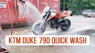 KTM DUKE 790 | Quick wash and drying