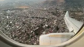 Scenic Arrival into Oaxaca Intl Airport Runway 19 American Airlines E175