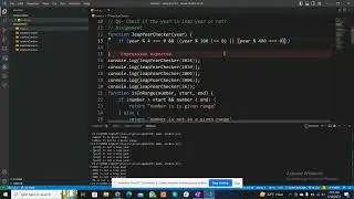 How to check leap year in JS | Leap Year | Q6-A1